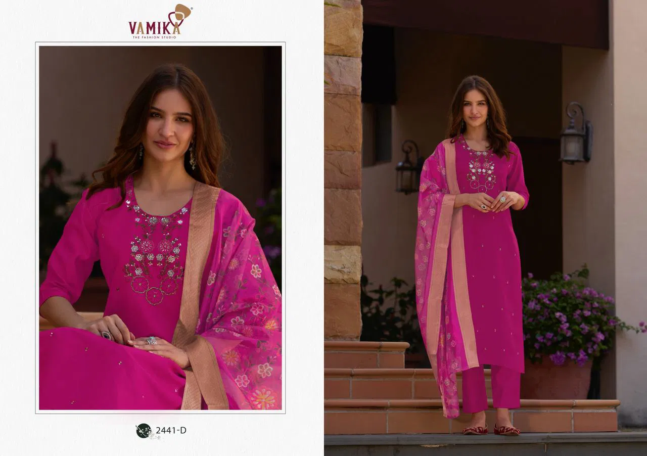 Jannat Vol 1 By Vamika Viscose Readymade Suits Exporters In India